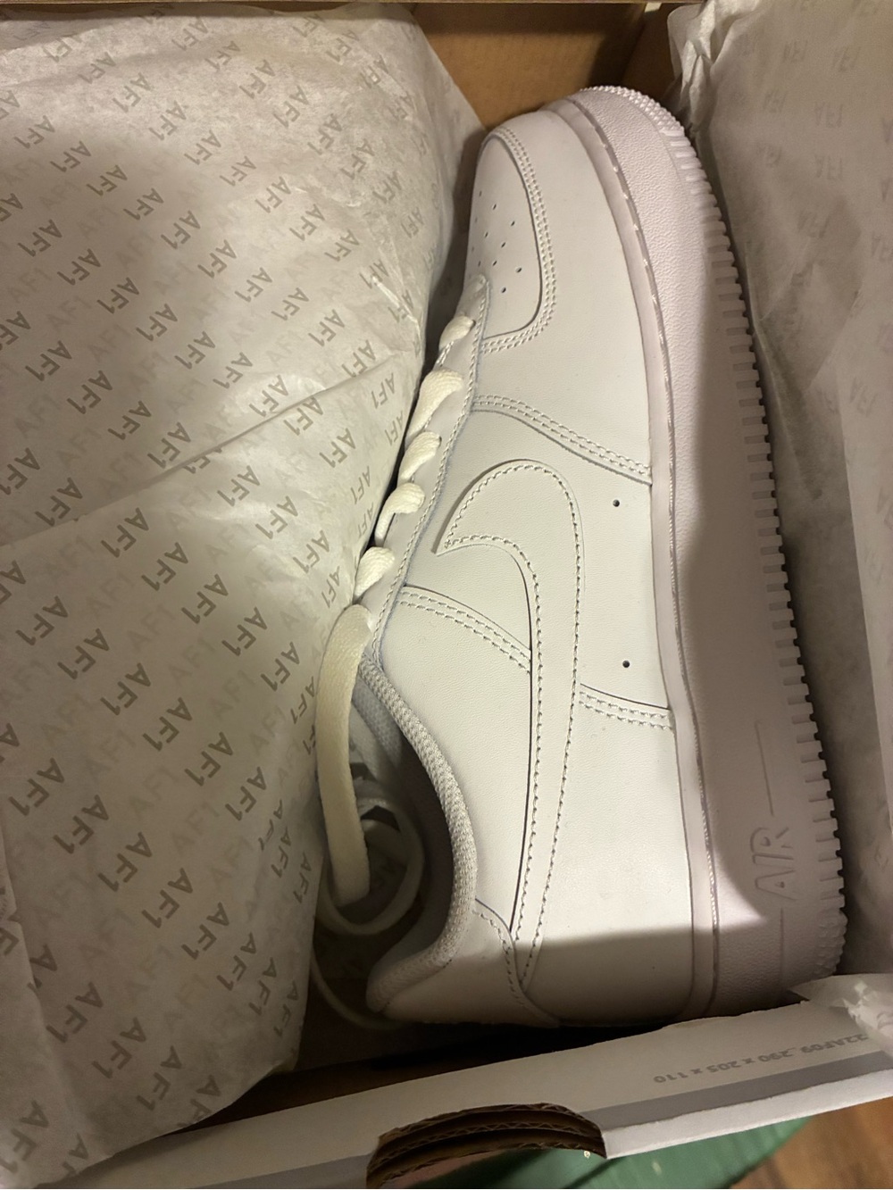 Nike White Low-Top Leather Sneaker brand new
